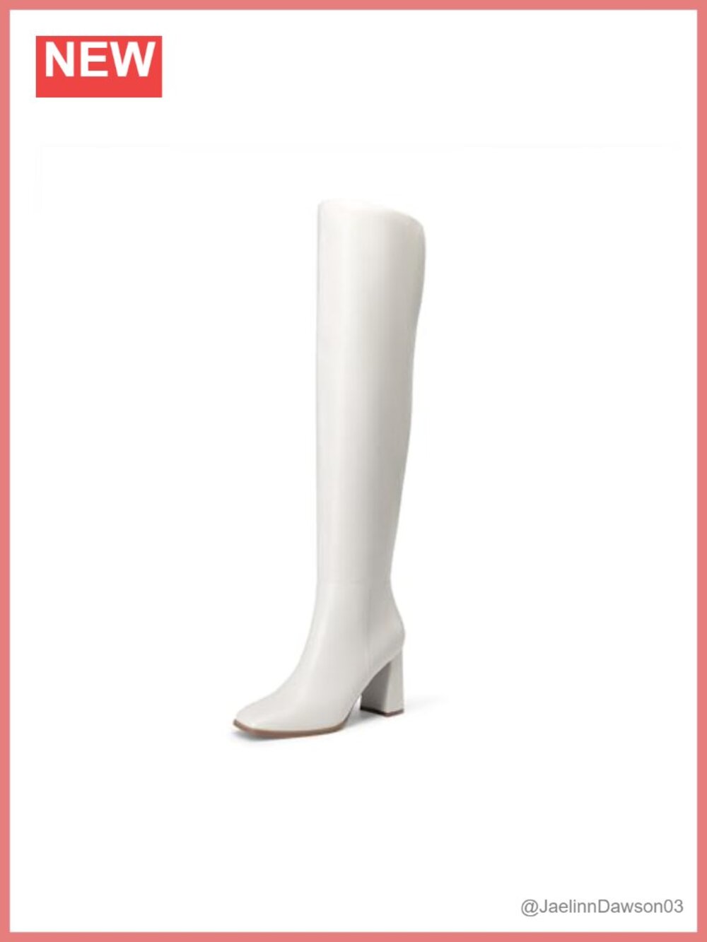 Dream Pairs Women's Tall Over Knee Boots Thigh High Square Toe 3.35in Block
